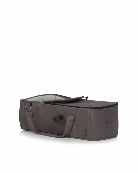 Cosulet port bebe tip landou Euro Cart Doblo CarryMe, cu intaritura, cu manere pentru transport, husa de picioruse si capotina, dimensiune 72 x 30 x 21 cm, Taupe - 2