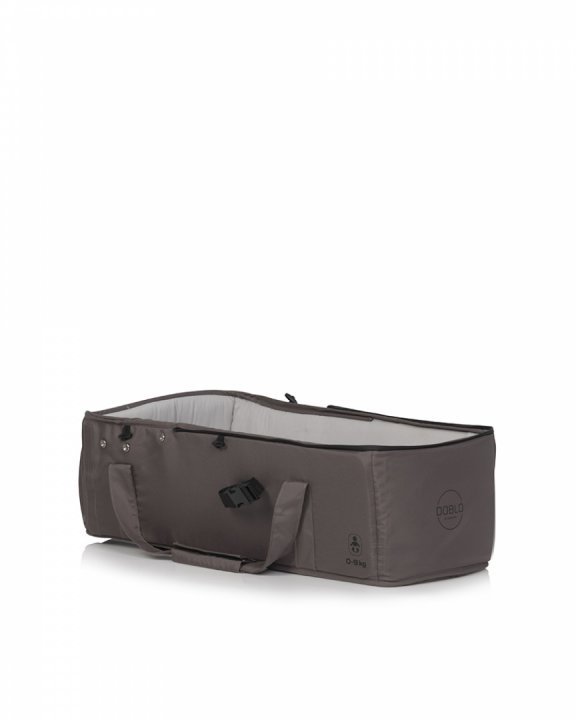 Cosulet port bebe tip landou Euro Cart Doblo CarryMe, cu intaritura, cu manere pentru transport, husa de picioruse si capotina, dimensiune 72 x 30 x 21 cm, Taupe - 4