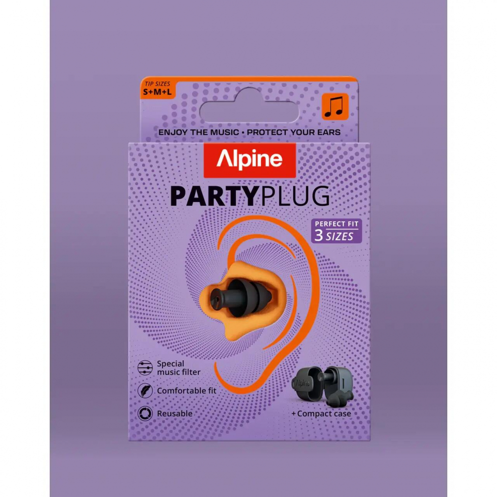 Dopuri de urechi cu filtru muzical pentru festivaluri si concerte, 3 dimensiuni incluse (SML), protectie zgomote SNR 19dB, reutilizabile, negre,