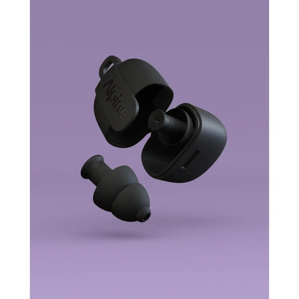 Dopuri de urechi cu filtru muzical pentru festivaluri si concerte, 3 dimensiuni incluse (SML), protectie zgomote SNR 19dB, reutilizabile, negre, - 1 | YEO