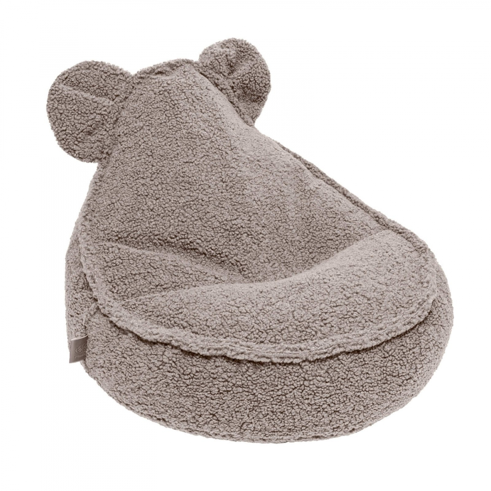 Fotoliu puf pentru copii MeowBaby Bearly Gri Deschis 58x50x67cm