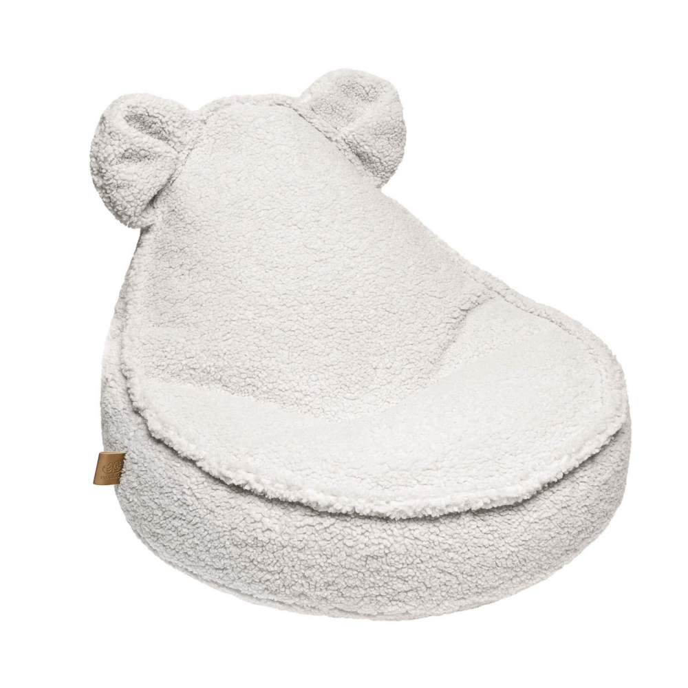 Fotoliu puf pentru copii MeowBaby Bearly crem 58x50x67cm