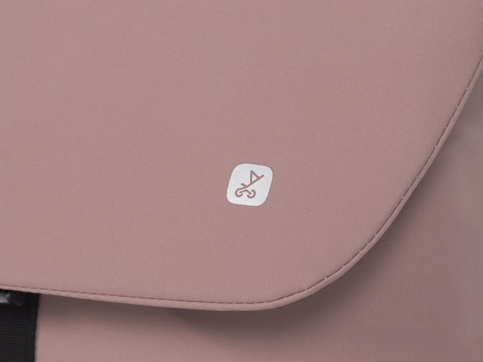 Geanta multifunctionala pentru mamici, Euro Cart, compatibila carucioarelor Corso si Crox, cu un compartiment si buzunare, impermeabila si complet rigida, dimensiune 44 x 27 x 14 cm, Rose - 2