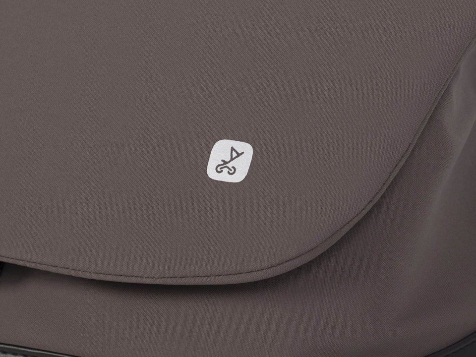 Geanta multifunctionala pentru mamici, Euro Cart, compatibila carucioarelor Corso si Crox, cu un compartiment si buzunare, impermeabila si complet rigida, dimensiune 44 x 27 x 14 cm, Taupe - 2