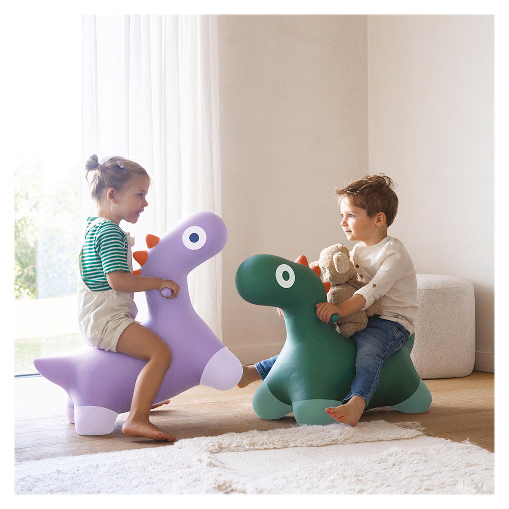 Dinozaur gonflabil saltaret Hoppi Dino verde - 2 | YEO