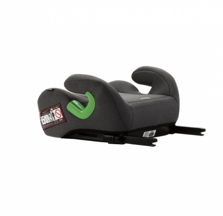 Inaltator auto pentru copii, Adamex Bass, omologat R129 i-Size, cu bare isofix reglabile si spuma moale, 125-150 cm sau 22-36 kg, Gri - 1