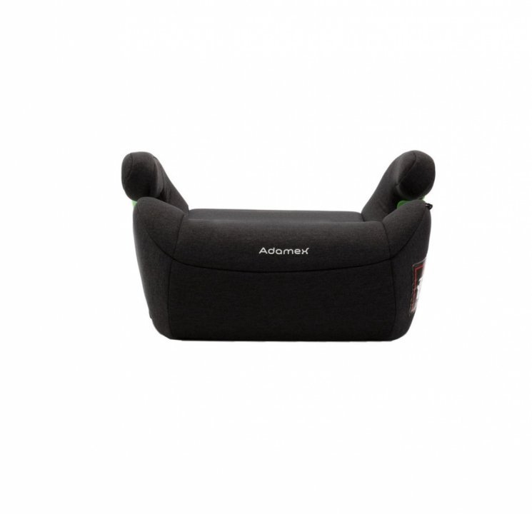 Inaltator auto pentru copii, Adamex Bass, omologat R129 i-Size, cu bare isofix reglabile si spuma moale, 125-150 cm sau 22-36 kg, Graphite