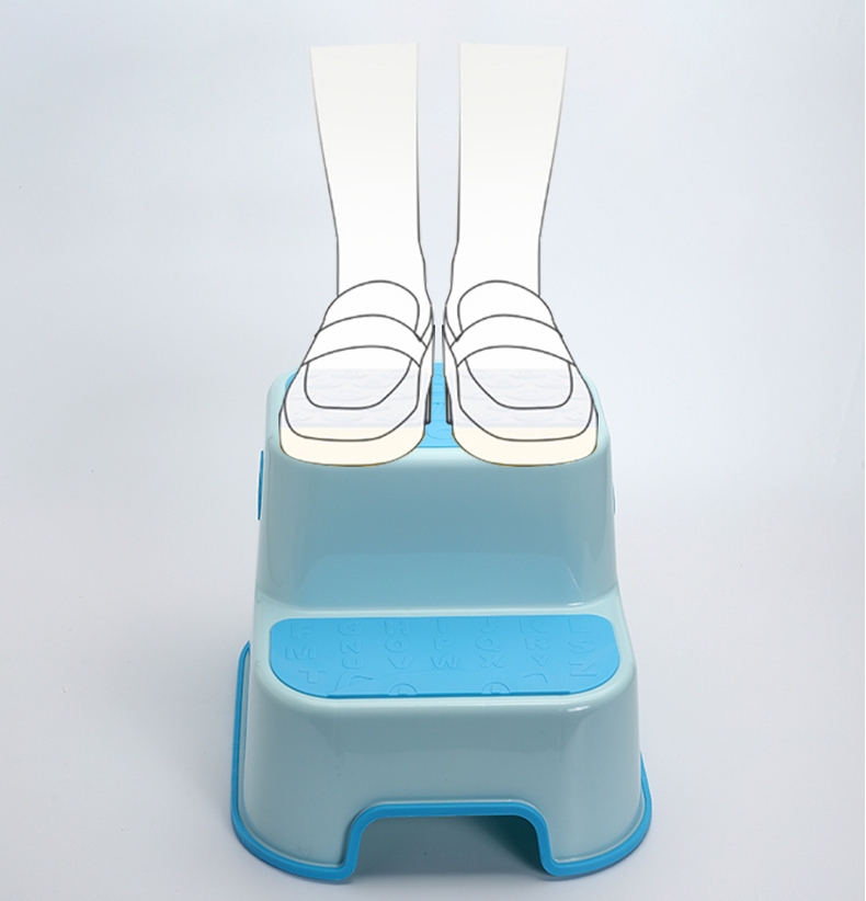 Inaltator pentru copii Bebe Royal Blue anti-derapant cu 2 trepte