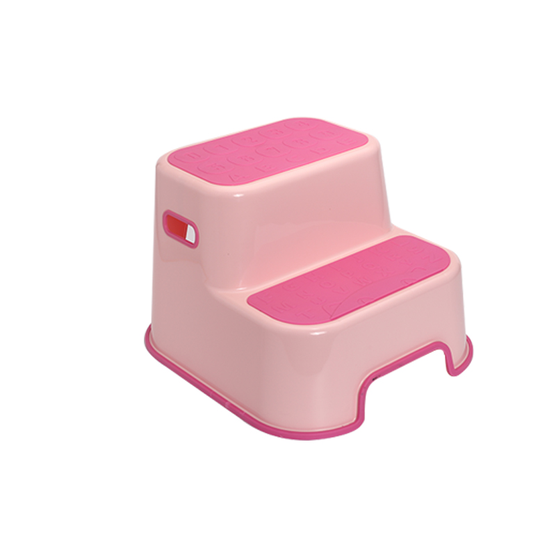 Inaltator pentru copii Bebe Royal Roz anti-derapant cu 2 trepte