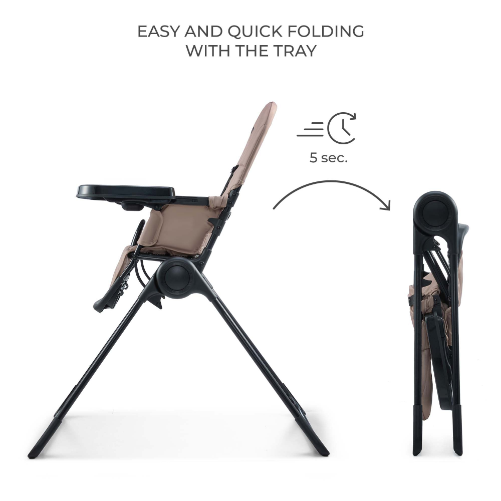Scaun de masa pentru copii Kinderkraft Binci Beige - 4 | YEO