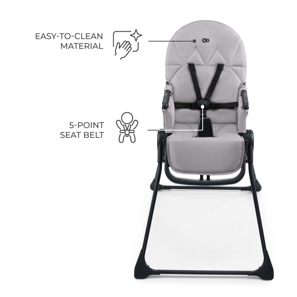 Scaun de masa pentru copii Kinderkraft Binci Grey - 1 | YEO
