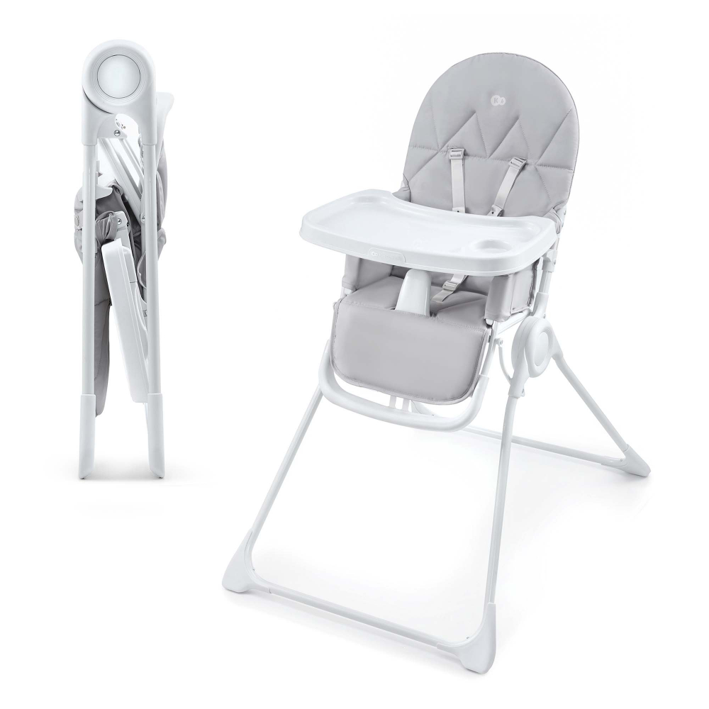 Scaun de masa pentru copii Kinderkraft Binci Light Grey