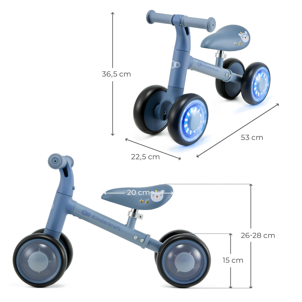 Ride On pentru copii Kinderkraft Cutie Flash Blue - 1