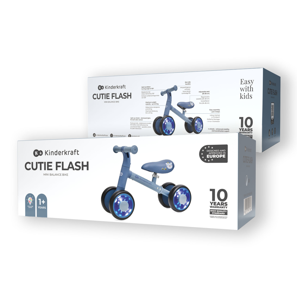 Ride On pentru copii Kinderkraft Cutie Flash Blue - 2