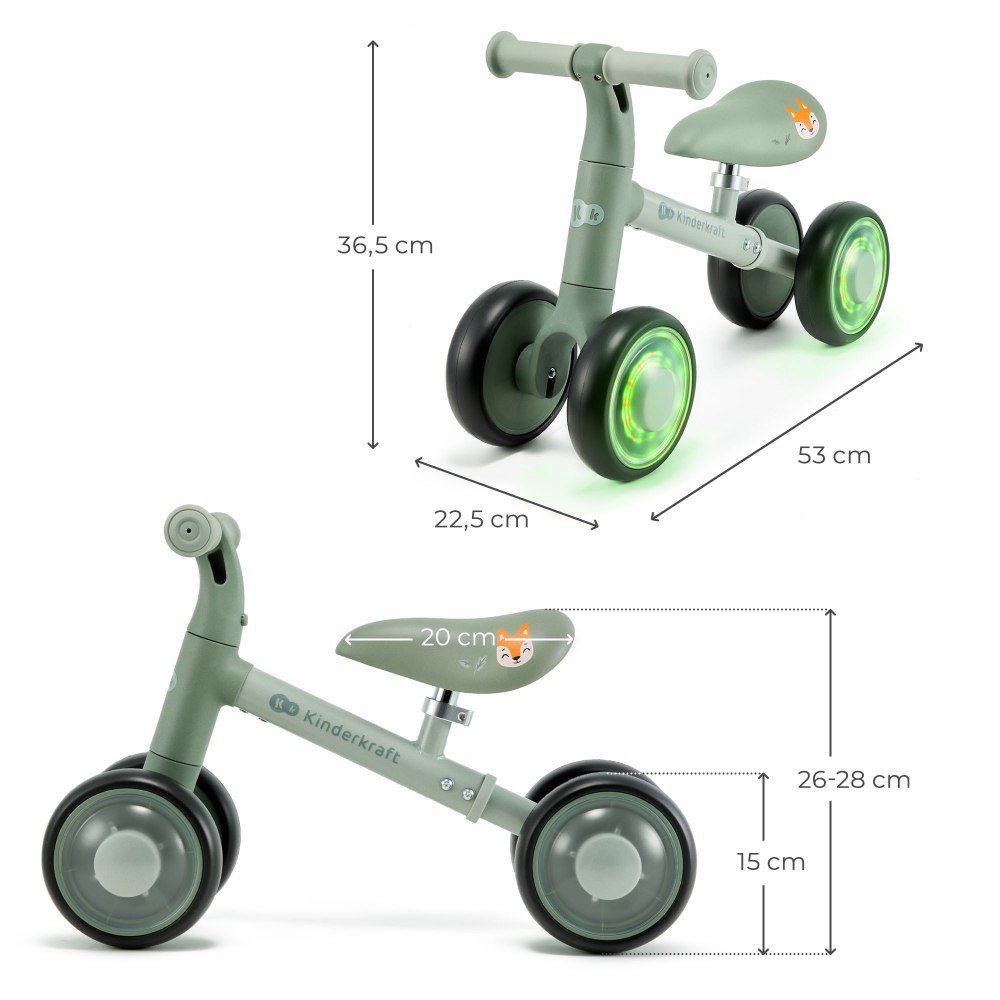 Ride On pentru copii Kinderkraft Cutie Flash Green
