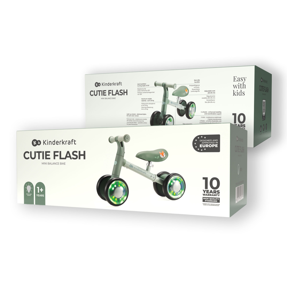 Ride On pentru copii Kinderkraft Cutie Flash Green - 1