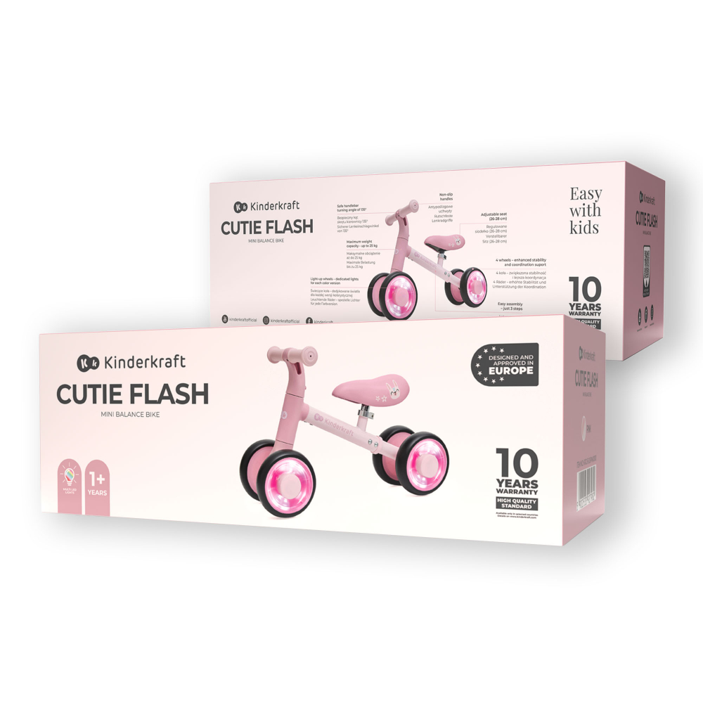 Ride On pentru copii Kinderkraft Cutie Flash Pink - 1