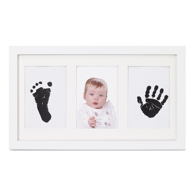 Kit rama foto tripla Jane White cu cerneala pentru manuta si piciorus, Non-toxic - 3
