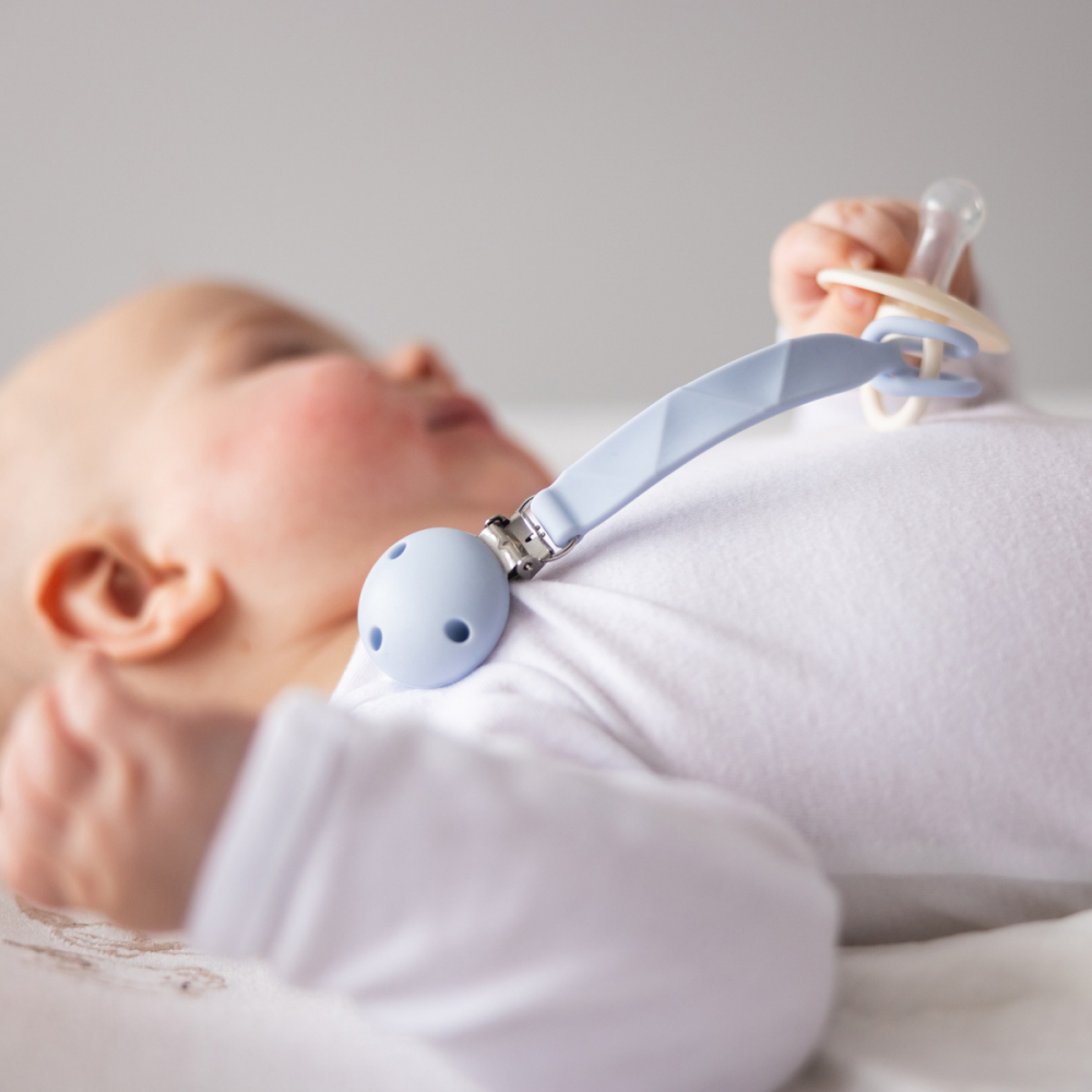 Lant pentru suzeta Babyono Albastru din silicon - 2 | YEO