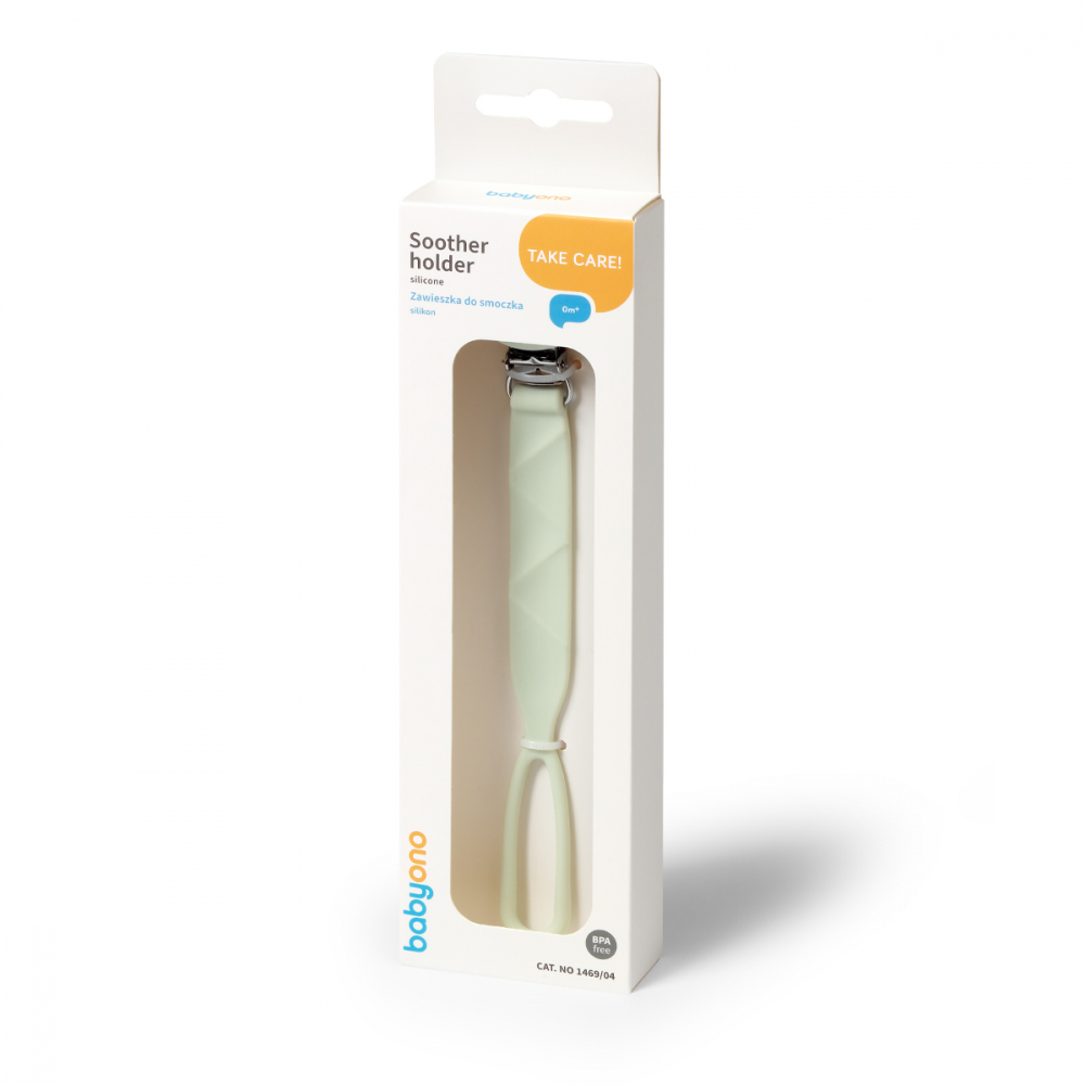 Lant pentru suzeta Babyono Verde din silicon - 2 | YEO