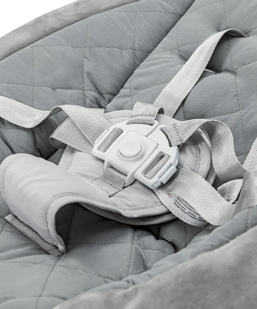 Leagan electric rotativ 360 cu melodii, sunete si inclinare reglabila Carrello Mio Silver Grey - 5