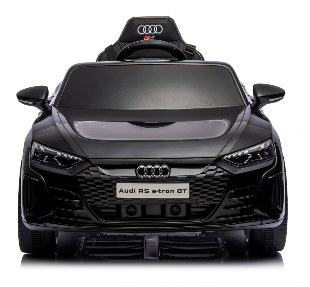 Masinuta electrica pentru copii Audi E-tron GT Black 70W cu licenta, Oglinzi retrovizoare, Roti din spuma Eva,Lumini LED,Centura de siguranta,Sistem troller pentru tractare,Mufa MP3,slot USB,Card microSD,Bluetooth