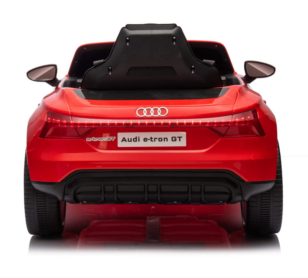 Masinuta electrica pentru copii Audi E-tron GT Red 70W cu licenta, Oglinzi retrovizoare, Roti din spuma Eva,Lumini LED,Centura de siguranta,Sistem troller pentru tractare,Mufa MP3,slot USB,Card microSD,Bluetooth - 2