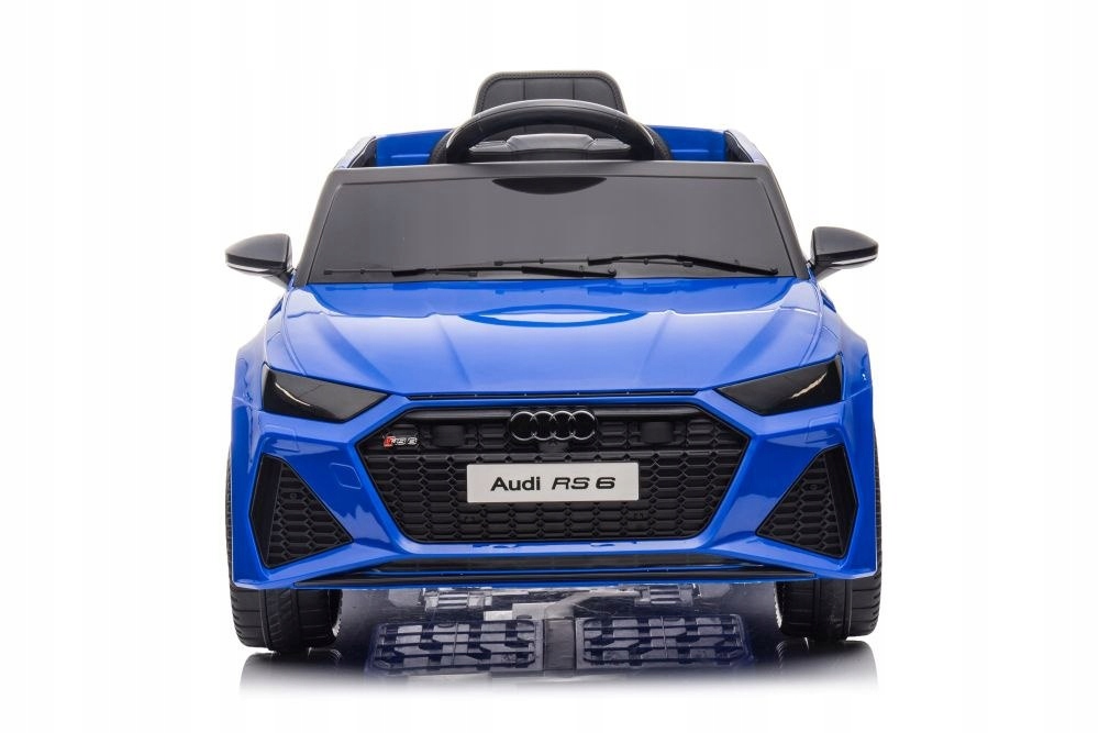 Masinuta electrica pentru copii Audi RS6 BRD-2118 Blue, cu telecomanda 2.4G, 2 motoare 45W fiecare, baterie 12V si 4.5Ah, sistem audio integrat MP3, USB si Bluetooth, faruri si stopuri luminoase, 102 x 43 x 60 cm