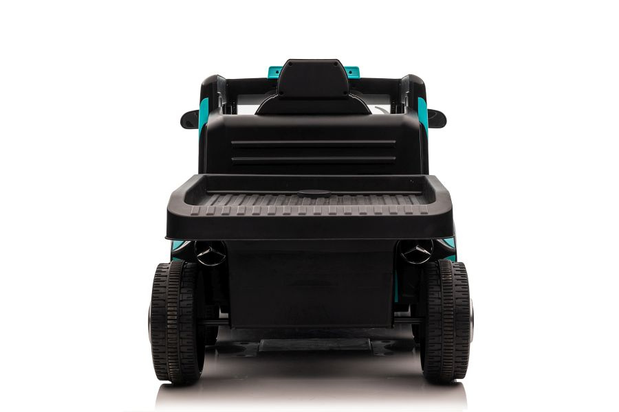 Camion electric pentru copii Mercedes XMX622B Blue, cu telecomanda 2.4G, doua motoare de 45W, baterie dubla de 12V7Ah, afisaj LCD, MP4, conectivitate Bluetooth, port MP3 si USB, dimensiune 143 x 72 x 67 cm - 3