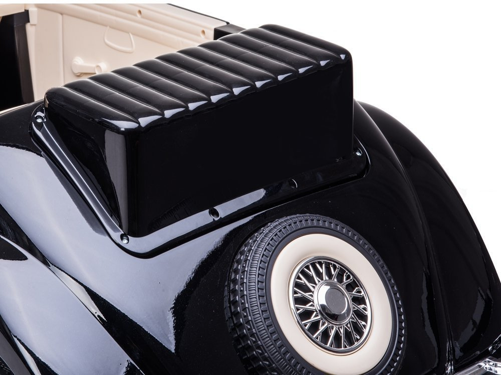 Masinuta electrica pentru copii Retro Mercedes-Benz 540K, cu 4 motoare 45W, baterie de 12V10Ah, caroserie coupe, lumini LED, portbagaj cu deschidere, pornire lenta, player muzical cu slot card de memorie, porturi USB si MP3 - 1