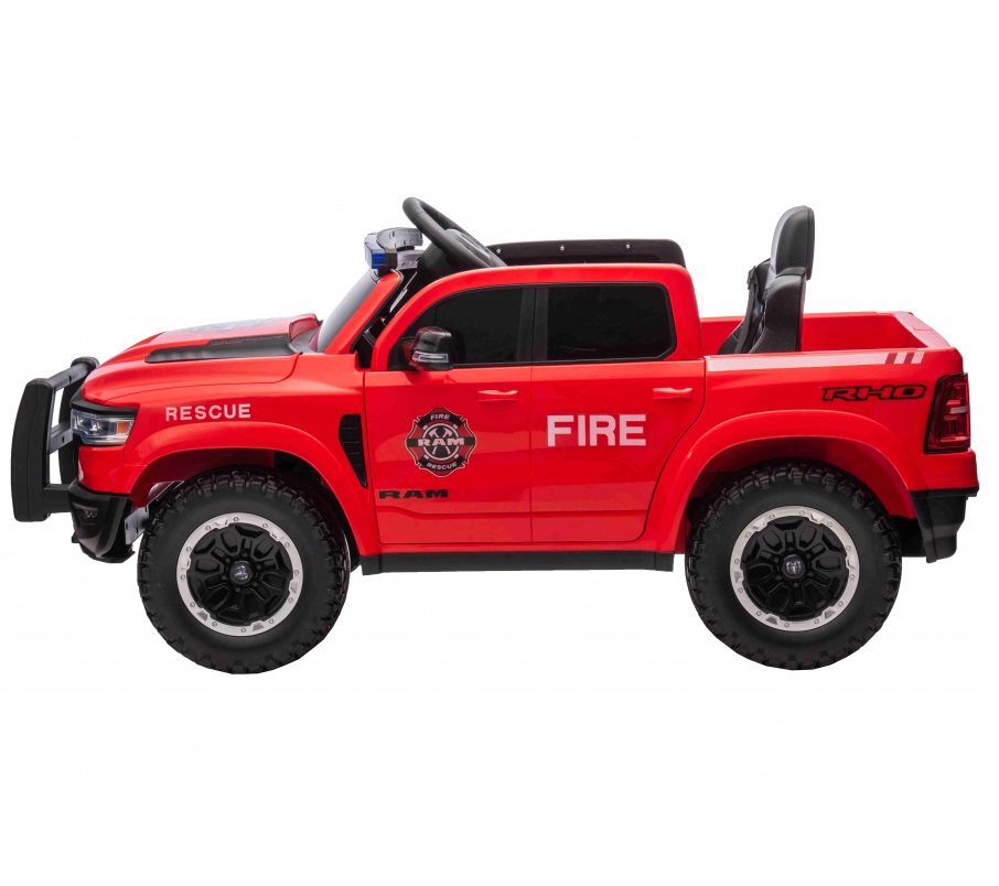 Masinuta electrica pentru copii Nichiduta Fire Rescue Super Truck 4x4,licenta RAM,Roti EVA,4 motoare x 38w, Megafon,Usi cu deschidere,Acumulator 12V7Ah, Telecomanda 2,4G,Suspensii,Lumini LED, Mufa USB,MP3,Indicator baterie - 3