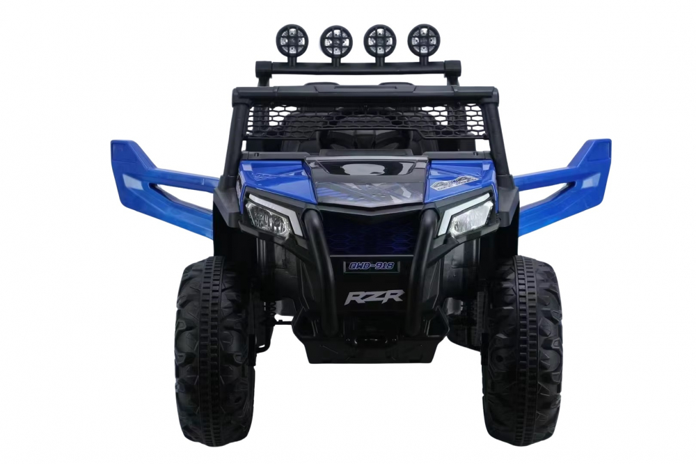 Masinuta electrica pentru copii Nichiduta Sport RZR Blue 12V, Telecomanda 2.4G, Roti rezistente cu suspensii,2 motoarex38W, Acumulator 12V7Ah, Functie leganare, Bullbar cu lumini LED, USB,MP3,Bluetooth, Centura de siguranta - 3