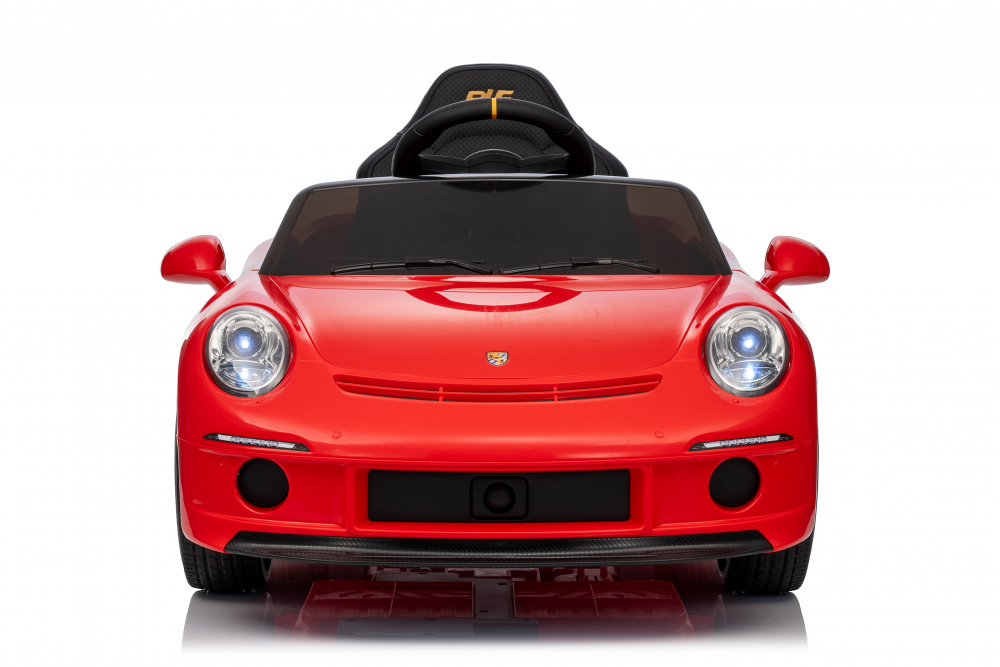 Masinuta electrica pentru copii Porsche RUF GT Red cu licenta ,Telecomanda parinti 2,4G,2 motoare x 45w,Acumulator 12V4.5Ah,Roti EVA,Scaun din piele,2 Viteze,Sistem troller,MP3,USB,Bluetooth,Usi cu deschidere,Suspensii - 1
