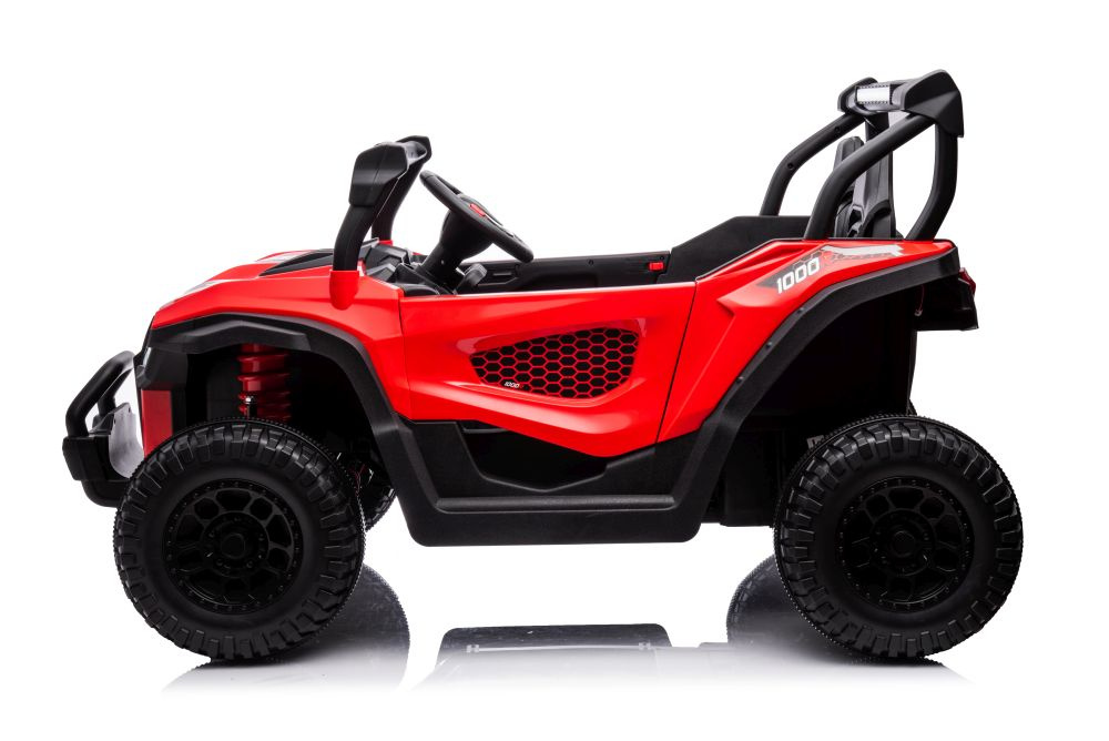 Masinuta electrica pentru copii 4x4 S618 Red, cu telecomanda 2.4G, 4 motoare de 45W fiecare, baterie de 24V7Ah, viteza maxima 2.5-7kmh, echipata cu Radio FM, port USB, Bluetooth - 4