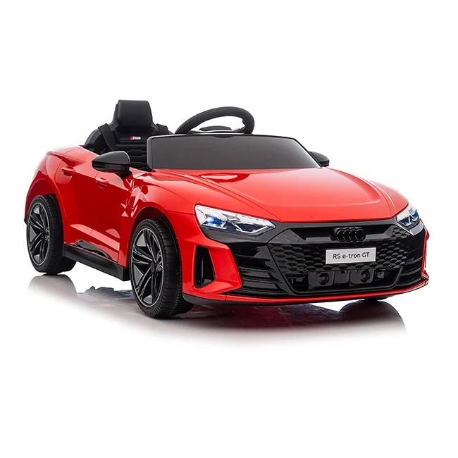 Masinuta electrica pentru copii cu licenta Audi RS E-Tron GT Red,Telecomanda ,Roti EVA, Acumulator 12V 4,5Ah,Incarcator inclus,Centura de siguranta,Lumini LED,Functie Slow Start,Afisaj cu indicator baterie,Usi cu deschidere