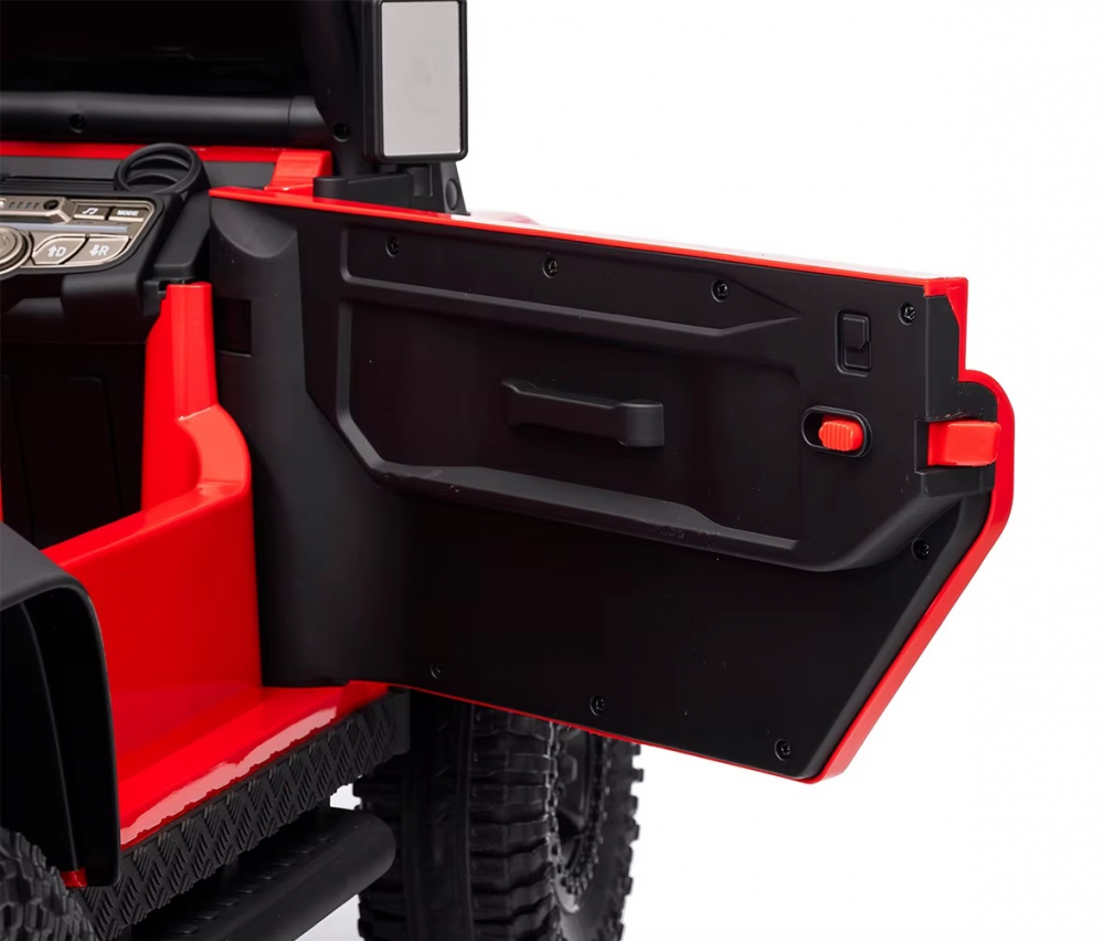 Masinuta electrica pentru copii cu licenta Land Rover Defender 110SVX Concept cu telecomanda 2.4G,model 4x4,Scaun din piele,Acumulator 12V7Ah,4 motoarex39w,Centura de siguranta,Slow Srtart,Afisaj baterie - 1 | YEO