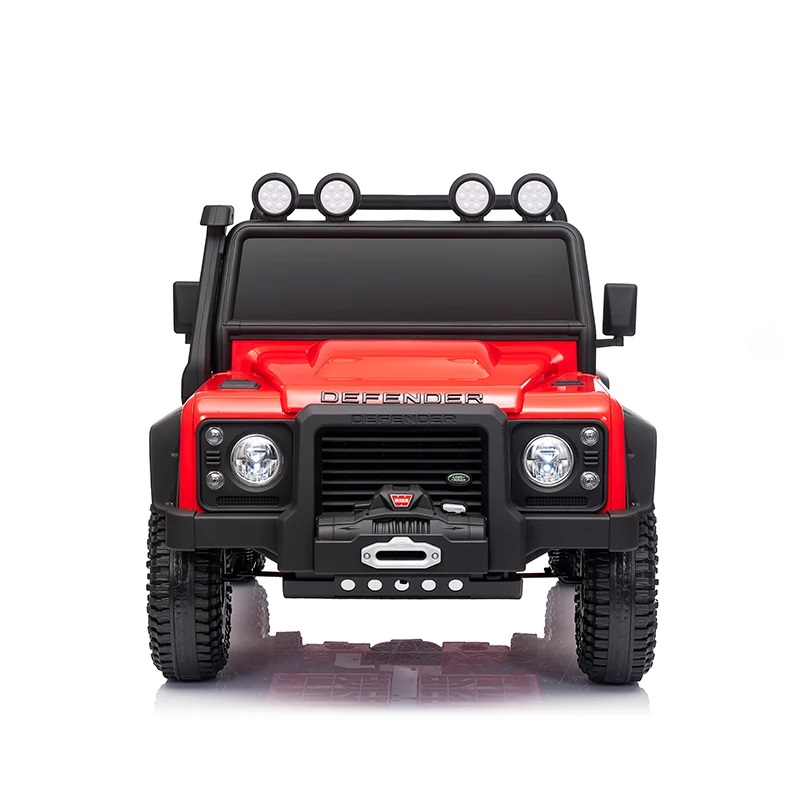 Masinuta electrica pentru copii cu licenta Land Rover Defender 110SVX Concept cu telecomanda 2.4G, model 4x4, Scaun din piele, Acumulator 12V7Ah, 4 motoarex39w, Centura de siguranta, Slow Start, Afisaj baterie - 4
