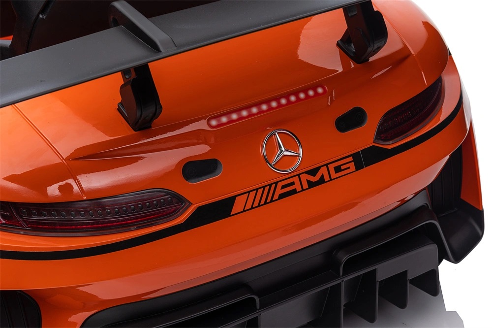 Masinuta electrica pentru copii cu licenta Mercedes Benz AMG Orange cu echipare Premium,Telecomanda 2,4G,Roti EVA,Scaun din piele,2motoare x 39w,Usi cu deschidere,Bluetooth,Indicator baterie,Eleron - 3