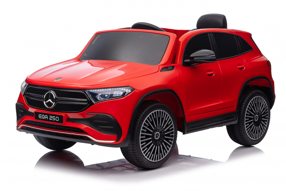 Masinuta electrica pentru copii cu licenta Mercedes Benz EQA 4x4 Red,Echipare Premium,Telecomanda 2,4G,Roti EVA,Scaun din piele,4 motoare,Faruri si stopuri cu LED,Deschidere usi, Acumulator detasabil 12V, Suspensii, Bluetooth - 1
