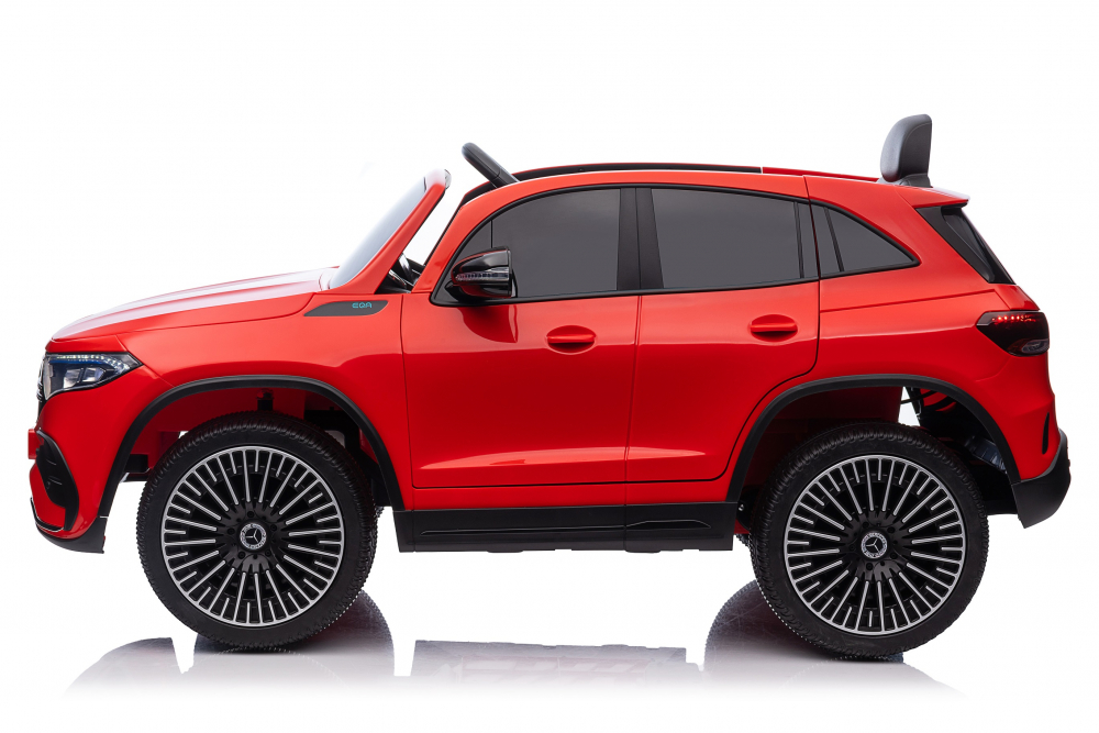 Masinuta electrica pentru copii cu licenta Mercedes Benz EQA 4x4 Red,Echipare Premium,Telecomanda 2,4G,Roti EVA,Scaun din piele,4 motoare,Faruri si stopuri cu LED,Deschidere usi, Acumulator detasabil 12V, Suspensii, Bluetooth - 2