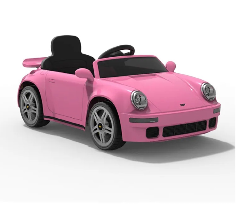 Masinuta electrica pentru copii cu licenta Porsche RUF CTR 2017 Roz cu echipare Premium,Telecomanda 2,4G,2 motoare x 38w,Roti EVA,Scaun din piele,Acumulator 12V,Bluetooth,Display baterie,Usi cu deschidere,Lumini LED,Muzica