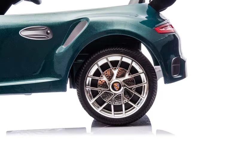 Masinuta electrica pentru copii cu licenta Porsche RUF CTR3 Dark Green,Roti EVA,Scaun din piele,2 motoare x 39w,Oglinzi retrovizoare,Lumini LED,Muzica - 1