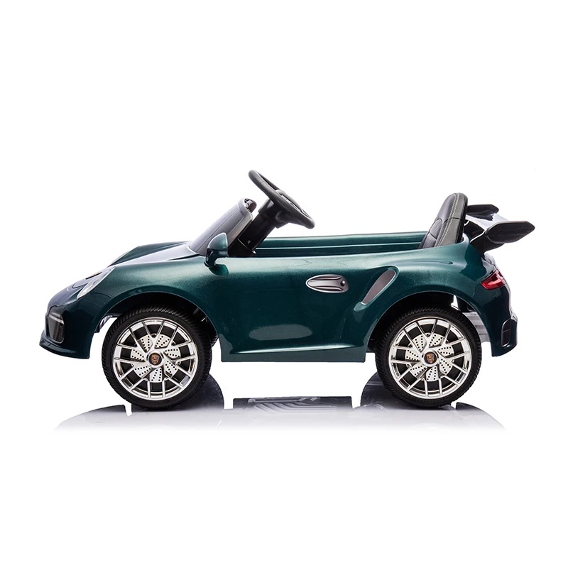 Masinuta electrica pentru copii cu licenta Porsche RUF CTR3 Dark Green,Roti EVA,Scaun din piele,2 motoare x 39w,Oglinzi retrovizoare,Lumini LED,Muzica - 4