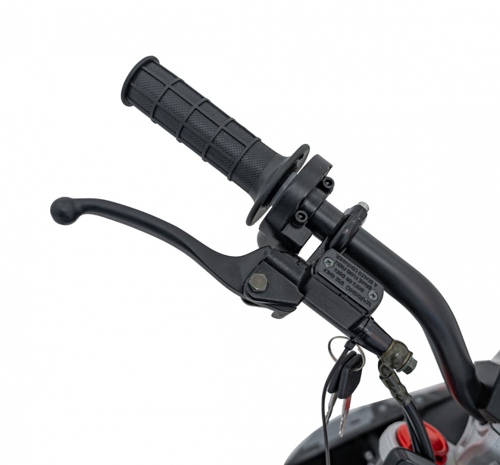 Motocicleta cross pe benzina Immortal Blue, cu ardere interna de 110cm3 racit cu aer si actionat pe lant, pornire e-start, cu cilindru in 4 timpi, frane cu disc hidraulic, suspensii, pana la 60 kmh - 7