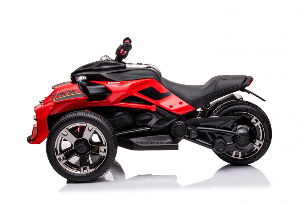Motocicleta electrica pentru copii Nichiduta Spider Red cu roti EVA,Acumulator 12V, Lumini LED, Pornire la buton,Sezut ergonomic, Manere antiderapante, Display cu afisaj baterie, Greutate admisa 30 kg - 2