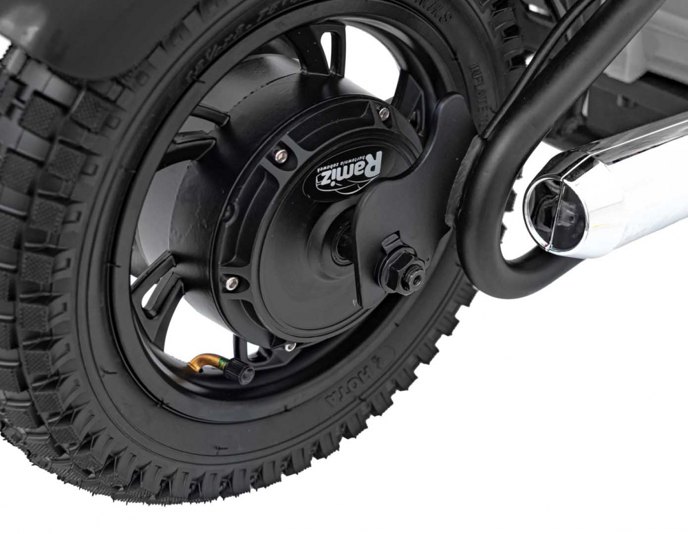 Motocicleta electrica pentru copii Speed Power Black, pornire la cheie, motor 250W, baterie 24V7Ah, roti pneumatice, scaun ergonomic din piele, lumina frontala LED, claxon, muzica preinstalata, pana la 80 kg - 1