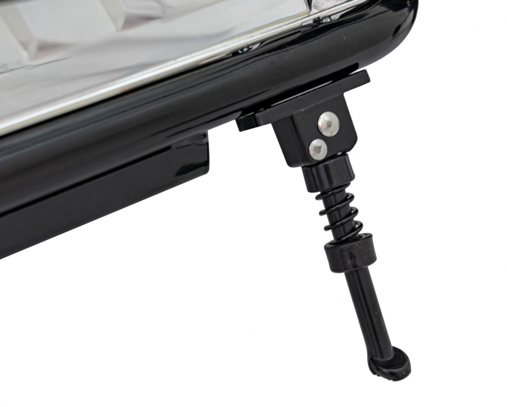Motocicleta electrica pentru copii Chopper Warrior Black, motor de 350W, cu doua baterii de 18V9Ah, pornire prin buton, cu rotile gonflabile, panou audio integrat cu MP3, USB, lumini LED, sarcina maxima 80 kg - 9