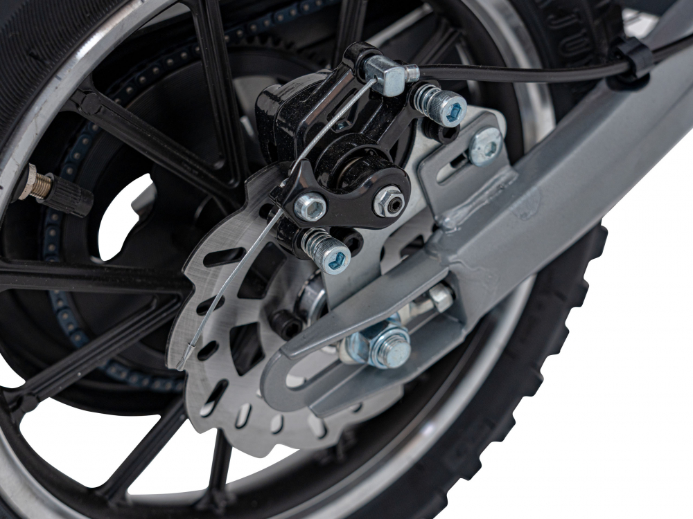 Motocicleta electrica pentru copii Renegade 50R Red, motor puternic de 500W, viteza maxima 24 kmh, baterie reincarcabila 36V9Ah, suspensie, transmisia pe lant, anvelope gonflabile - 1