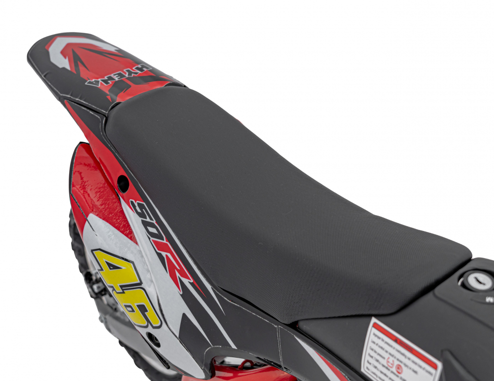 Motocicleta electrica pentru copii Renegade 50R Red, motor puternic de 500W, viteza maxima 24 kmh, baterie reincarcabila 36V9Ah, suspensie, transmisia pe lant, anvelope gonflabile - 2