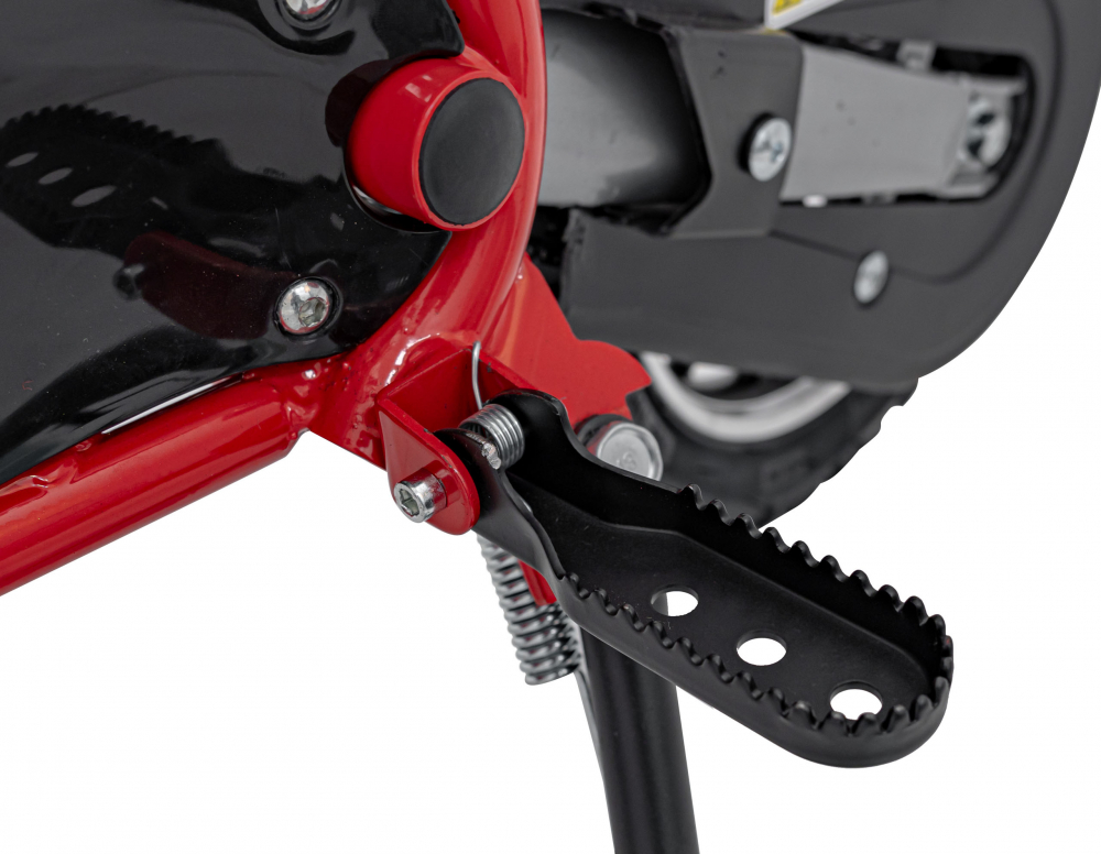 Motocicleta electrica pentru copii Renegade 50R Red, motor puternic de 500W, viteza maxima 24 kmh, baterie reincarcabila 36V9Ah, suspensie, transmisia pe lant, anvelope gonflabile - 3